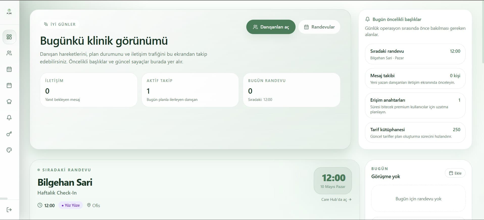 Dytopia diyetisyen web paneli